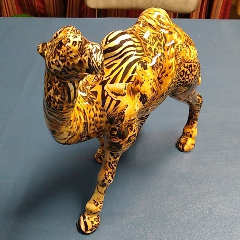 Vintage LaVie Jungle Safari  painted Hidden Safari Animals Camel